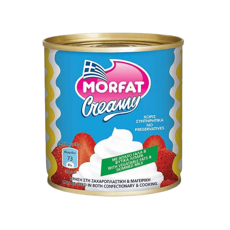 Morfat Creamy Schlagsahne Dose (250g) von Morfat bei Araxxon - Hochwertiges griechisches Produkt. Morfat Creamy Schlagsahne Dose (250g) από Morfat στο Araxxon - Αυθεντικό ελληνικό προϊόν.